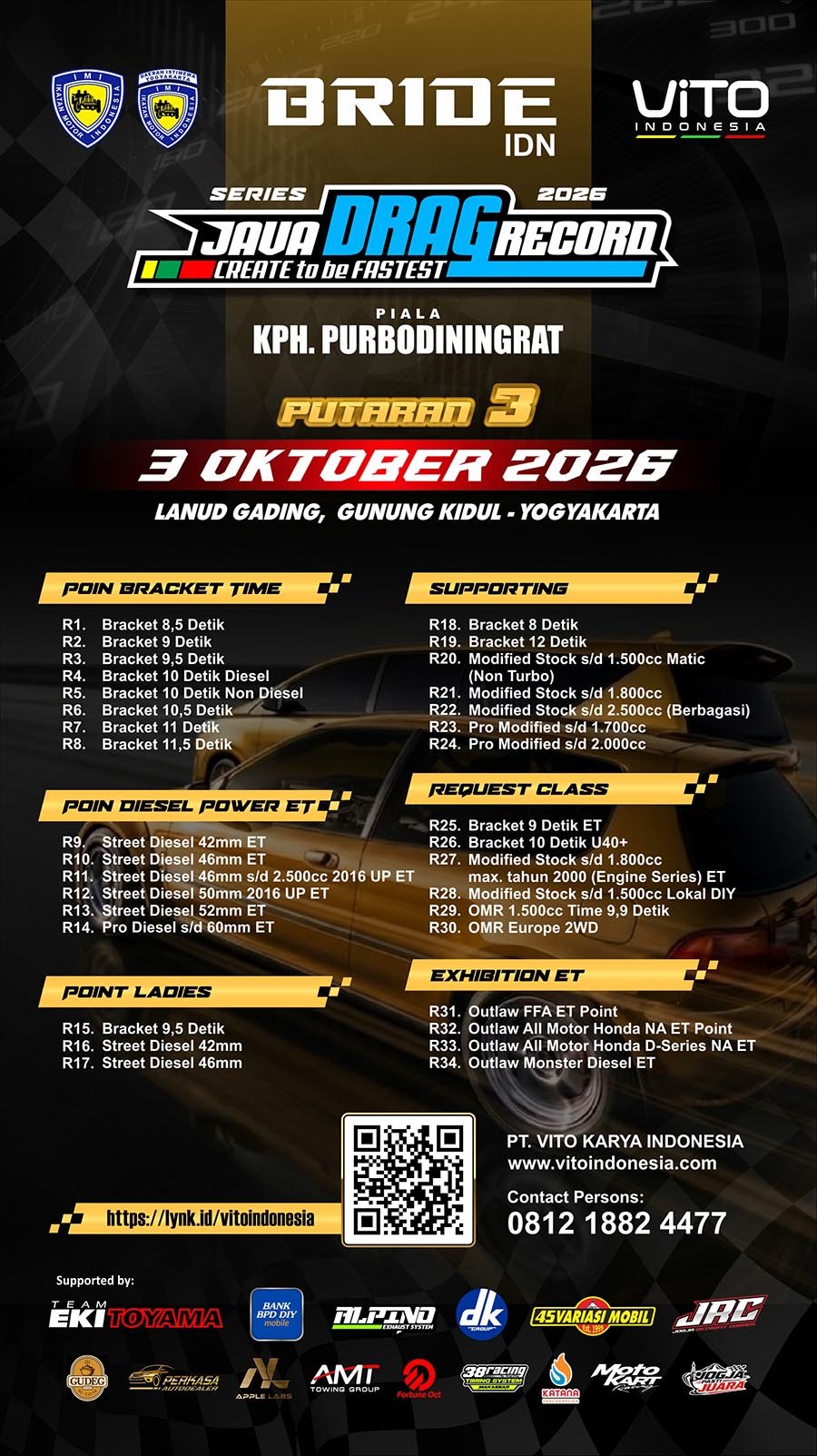 JAVA DRAG RECORD SERIES 2026 BRIDE IDN PIALA KPH PURBODININGRAT #3 FINAL